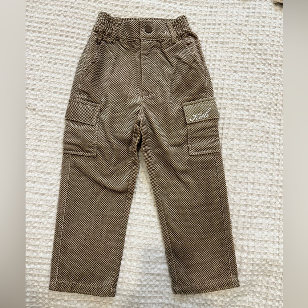 Kith Kids Textured Brown Cargo Pants